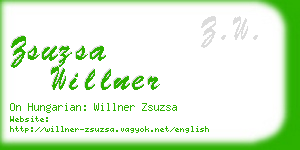 zsuzsa willner business card